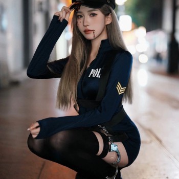 cosplay万圣节服装机长空姐制服夜店舞台欧美性感cos秘书女警套装