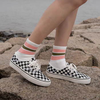 Vans范斯官方 Authentic VR3 SF黑白棋盘格轻便休闲鞋