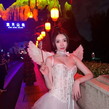 cosplay万圣节性感兔女郎制服夜场纯欲小恶魔天使翅膀套装兔子装